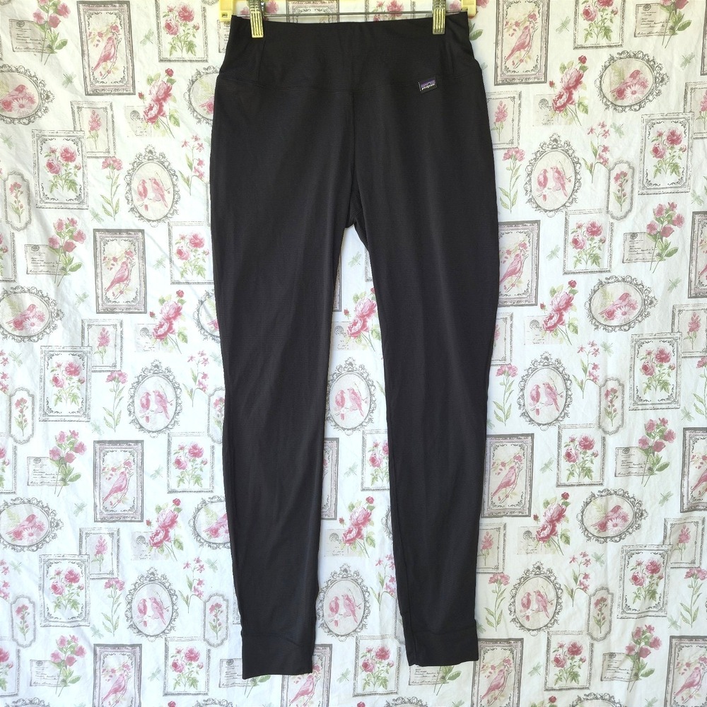 Patagonia Capilene Lightweight Baselayer Leggings Womens Size Small Black Pant